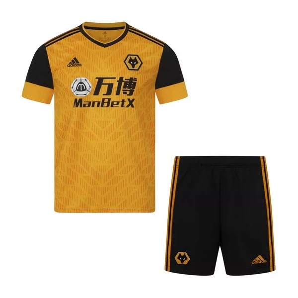 Camiseta Wolves Primera equipo Niño 2020-21 Amarillo